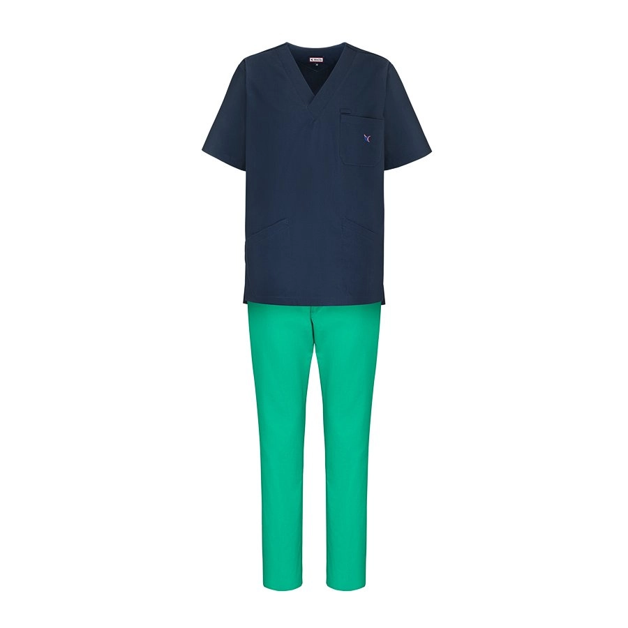 Pánske zdravotnícke nohavice SLIM zelené