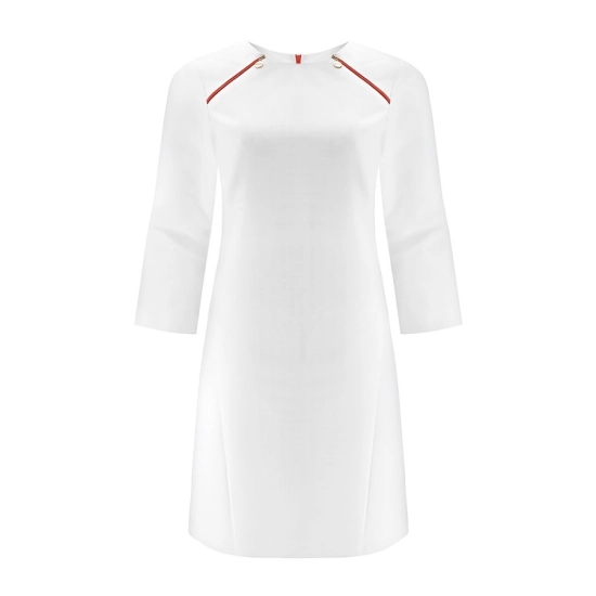 Meclo biała sukienka medyczna NINA