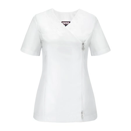 Bluza medyczna damska na zamek INES biała