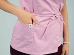 Women's medical blouse with ULA binding pink