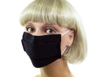 Schutzmaske aus schwarzer Baumwolle