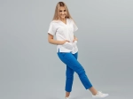 Ladies' medical blouse IGA - white