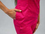 Ladies' medical zip top INES - fuchsia